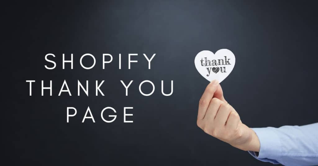 shopify thank you page URL