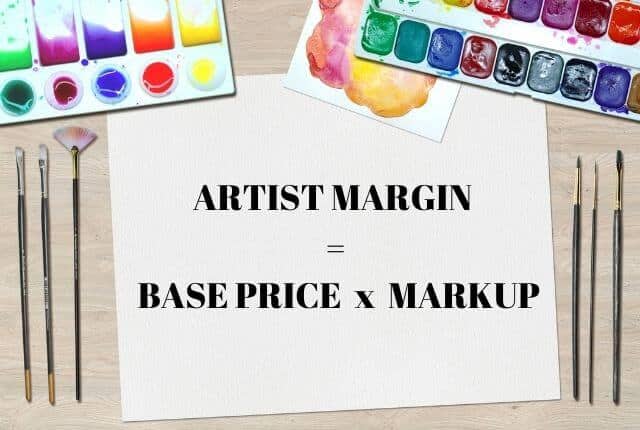 Redbubble pricing: artist margin, base price and markup price