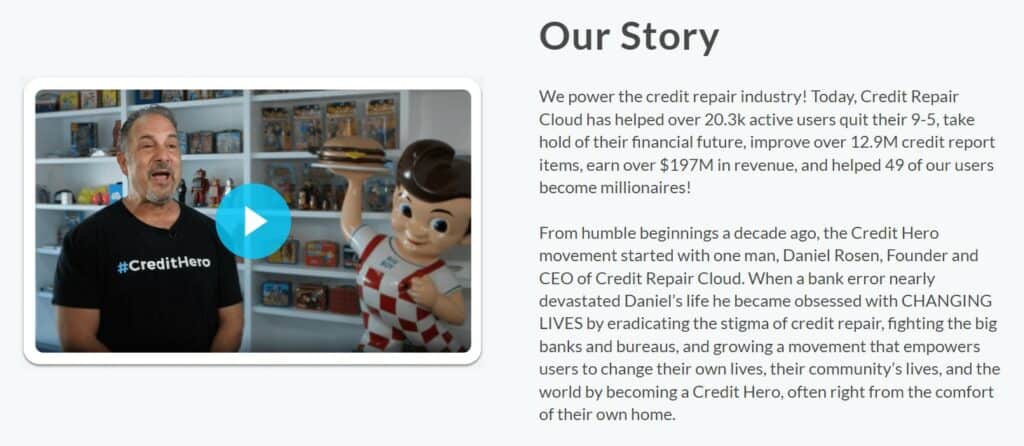 Credit Repair Cloud story